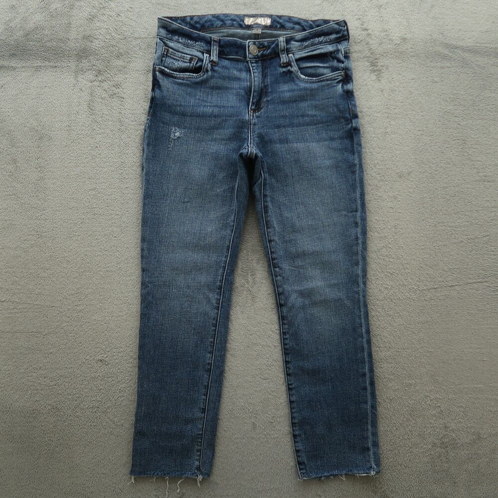KUT from the Kloth Jeans Women's Size 4 Mid-Rise Reese Ankle Straight 26" Inseam